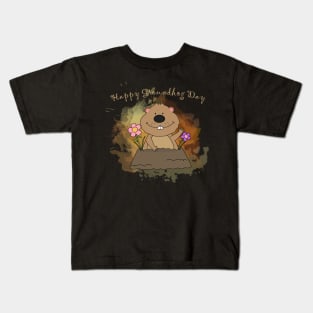 Happy Groundhog Day t-shirt Kids T-Shirt